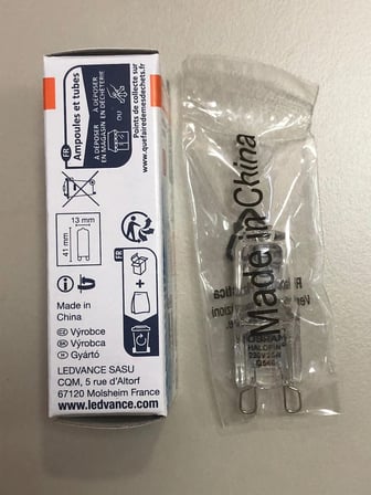 2 ADET OSRAM  G9 25W=260 LÜMEN HALOJEN LAMBA SAİMELEKTRİK