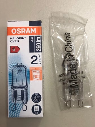 5 ADET OSRAM  G9 25W=260 LÜMEN HALOJEN LAMBA SAİMELEKTRİK