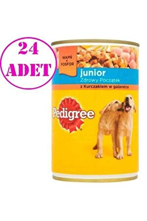 Pedigree Yavru Tavuklu Konserve 24X400 gr
