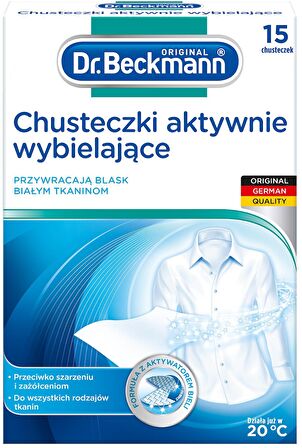 Dr Beckmann Aktif Beyazlatıcı Mendiller 15 Adet