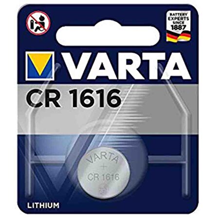 Varta Düğme Pil Elektronik Lityum CR 1616 Blister Tek li