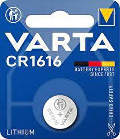 Varta Düğme Pil Elektronik Lityum CR 1616 Blister Tek li