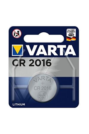 Varta Düğme Pil Elektronik Lityum CR 2016 Blister Tek li