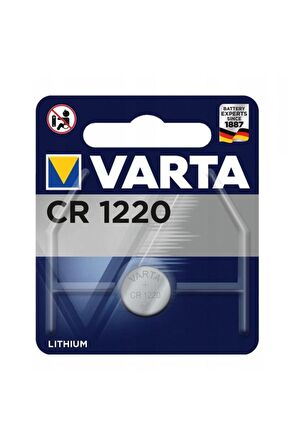 Varta Düğme Pil Elektronik Lityum CR 1220 Blister Tek li