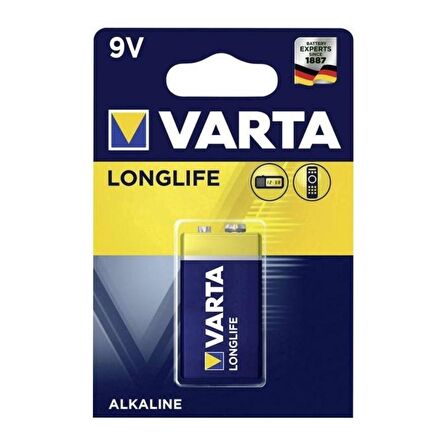 Varta 4122 Kare Pil - E 9 V Longlife Bls  TekLi