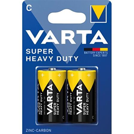 Varta Orta Pil - C Superlife Çinko Karbon Seri Blister 2 li