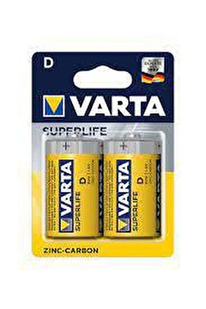 Varta Orta Pil - C Superlife Çinko Karbon Seri Blister 2 li