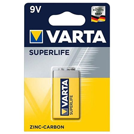 Varta 2022 Kare Pil - E 9 V Superlife Bls Tekli