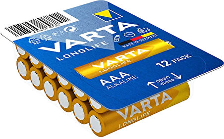 Varta Longlife 12’li Kutu Alkalin İnce Pil