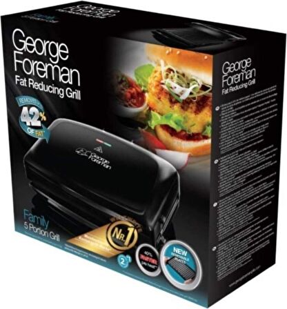 George. Foreman 24330-56 Siyah 1400 W Tost Makinesi