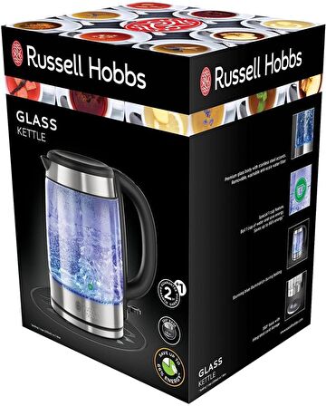 Russell Hobbs 21600-57 Işıklı Cam 1.7 Lt Kettle