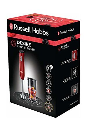 Russell Hobbs 24690-56 Desire 500 W El Tipi Mikser Kırmızı
