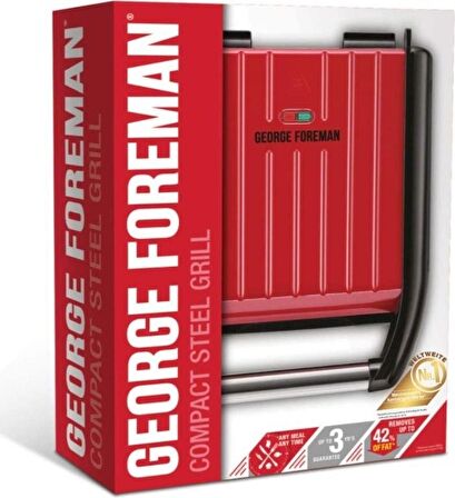 George. Foreman GF-25030-56 Kırmızı 1200 W Tost Makinesi
