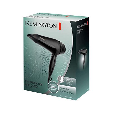 Remington D5710 ThermaCare Pro 2200 W AC Motor Sıcak ve Soğuk Saç Kurutma Makinesi