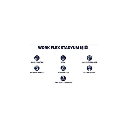 Varta 18647 Work Flex Stadyum Işığı Cob LED Şarjlı Fener