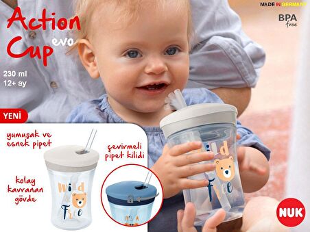 Nuk Evolution Action Cup 230 ML 751136 Mor