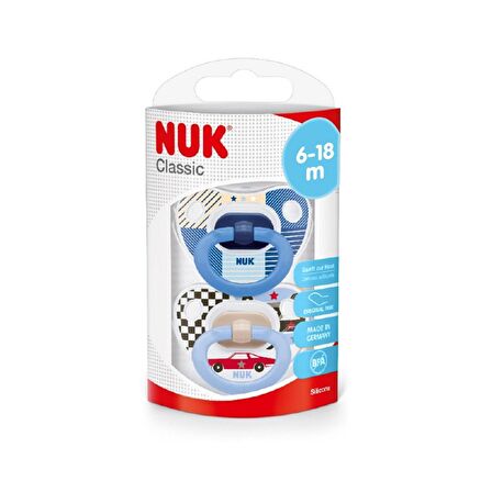 Nuk Silikon Classic Emzik 6-18 Ay 2li 736250