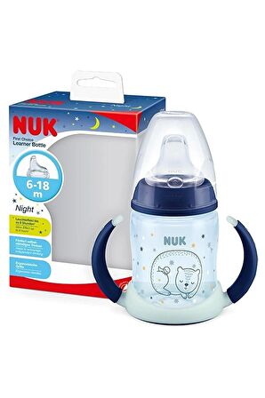 Nuk First Choice Plus PP Learner Glow Night 150 ML 215326 Mavi