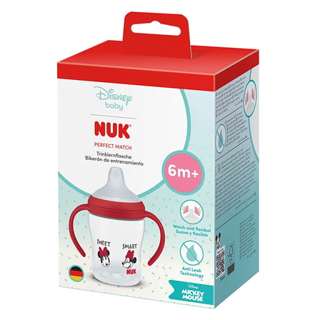 NUK PM Eğitici Alıştırma Bardağı Mickey 150 ml 6+ Ay Damlatmaz Kulplu