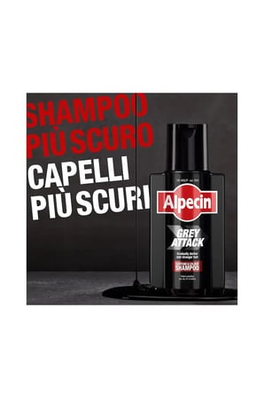 Alpecin Grey Attack Caffeine & Colour (Daha Az Gri İçin Doğal Görünüm) Kademeli Saç Koyulaştırma Şampuanı 200ml