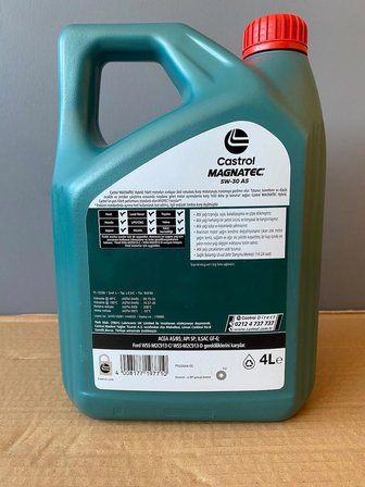 Castrol Magnatec 5W-30 Tam Sentetik DPF Uyumlu 4 Litre Motor Yağı Taze Üretim (04/2026 Üretim)