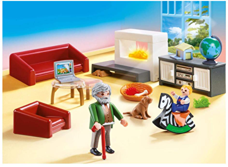 Playmobil 70207 Living room with fireplace