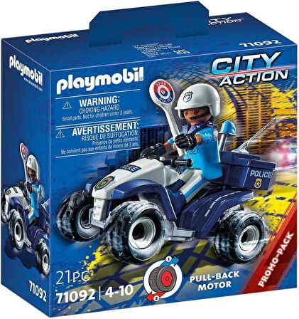 Playmobil City Action 71092 Polis Dörtçeker Arazi Aracı