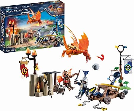 PLAYMOBIL Novelmore 71210 Novelmore ve Burnham Raiders - Turnuva sahası, 4 yaşından büyük çocuklar için oyuncak