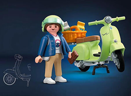 Playmobil 71621 - 1969 Vespa 150 Sprint Veloce Açık Yeşil