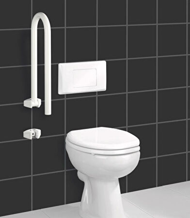 Wenko Secura Engelli, Yaşlı Katlanabilir Lavabo,Klozet Tutunma Barı Beyaz 10 x 21 x 53 cm ( Made in Germany )