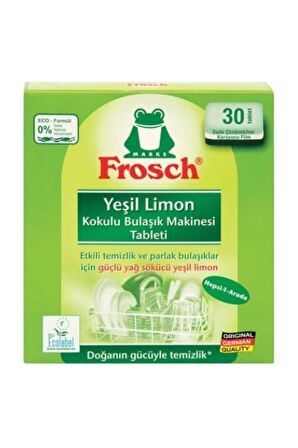 Frosch Limon Kokulu 30 Yıkama Tablet Bulaşık Makinesi Deterjanı 30 Adet 