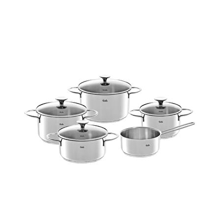 Fissler Copenhagen 9 Parça Cam Kapak Tencere Seti