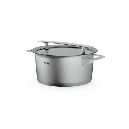 Fissler Phi Collection Cam Kapak Kısa Tencere 24 cm