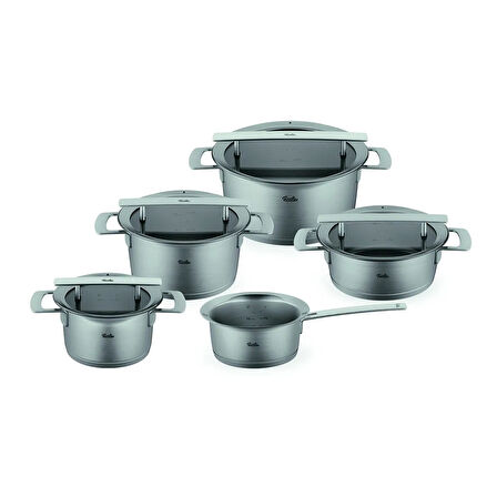 Fissler Phi Collection Cam Kapak 9 Parça Tencere Seti