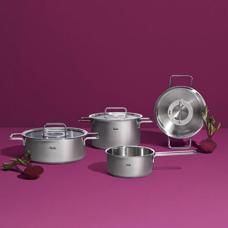 Fissler Pure Collection 9 Parça Metal Kapak Çelik Tencere Seti