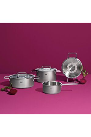 Fissler Pure Collection 9 Parça Metal Kapak Çelik Tencere Seti