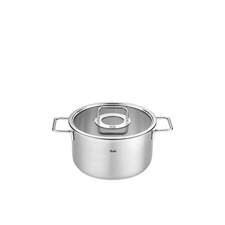 Fissler Pure Collection 8 Parça Cam Kapak Çelik Tencere Seti 