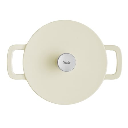 fissler moments collection cast demir döküm tencere beyaz 24 cm