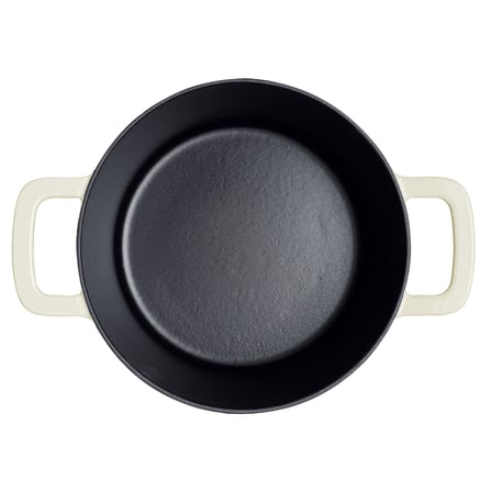 fissler moments collection cast demir döküm tencere beyaz 24 cm