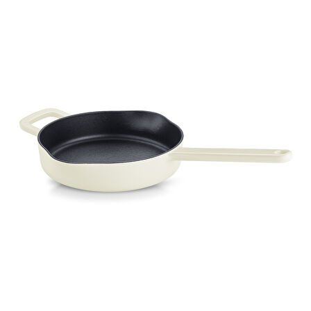 Fissler Moments Collection Cast Demir Döküm Tava Beyaz 24 cm