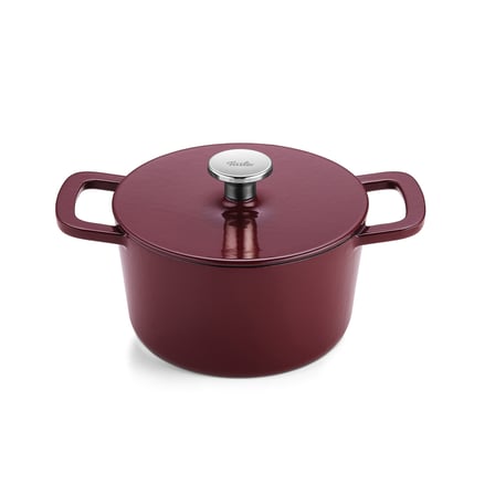fissler moments collection cast demir döküm tencere bordo 20 cm