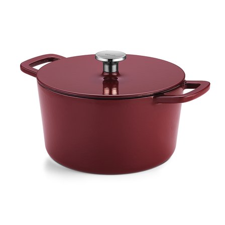 fissler moments collection cast demir döküm tencere bordo 24 cm