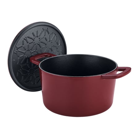 fissler moments collection cast demir döküm tencere bordo 24 cm