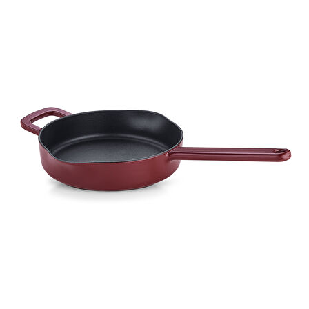 Fissler Moments Collection Cast Demir Döküm Tava Bordo 24 cm