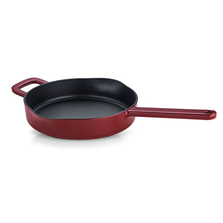 Fissler Moments Collection Cast Demir Döküm Tava Bordo 26 cm