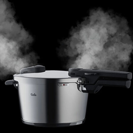 Fissler Vitaquick Glossy Düdüklü Tencere 4,5+2,5 Litre