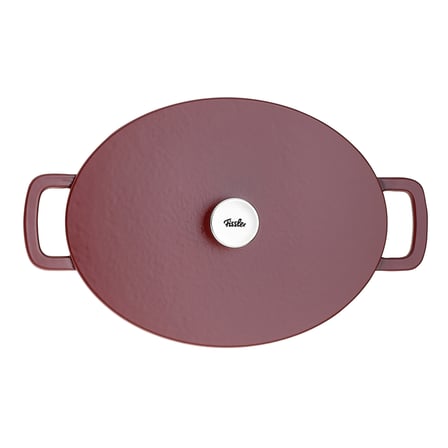 fissler moments collection cast demir döküm tencere oval bordo 33 cm