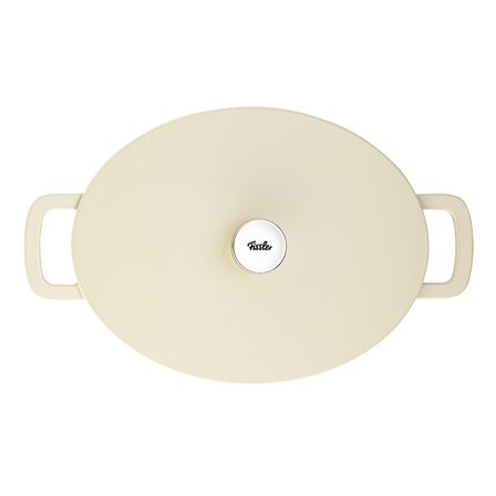 fissler moments collection cast demir döküm tencere oval beyaz 33 cm