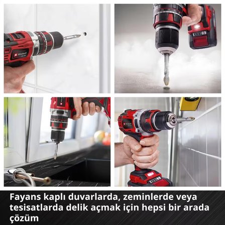 Orijinal Einhell S-CASE 10 Parça Karbür Fayans Matkap Ucu Seti (Takım Çeliğinden Üretilmiştir, Özel Taşlanmış Karbür Plaka, Merkezleme Ucu, Çift Helis, E 6.3 Sap, Saklama Kutusu Dahil) - 49051410