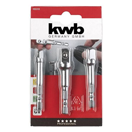 Kwb Bist Adaptör Seti 3 Parça (1/4-3/8-1/2) - 49105310